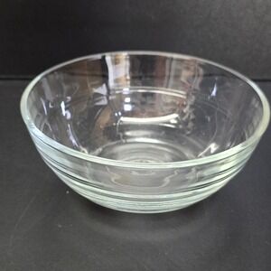 Duralex Lys Stackable Bowl 4.75" Clear Glass Made in France 8188